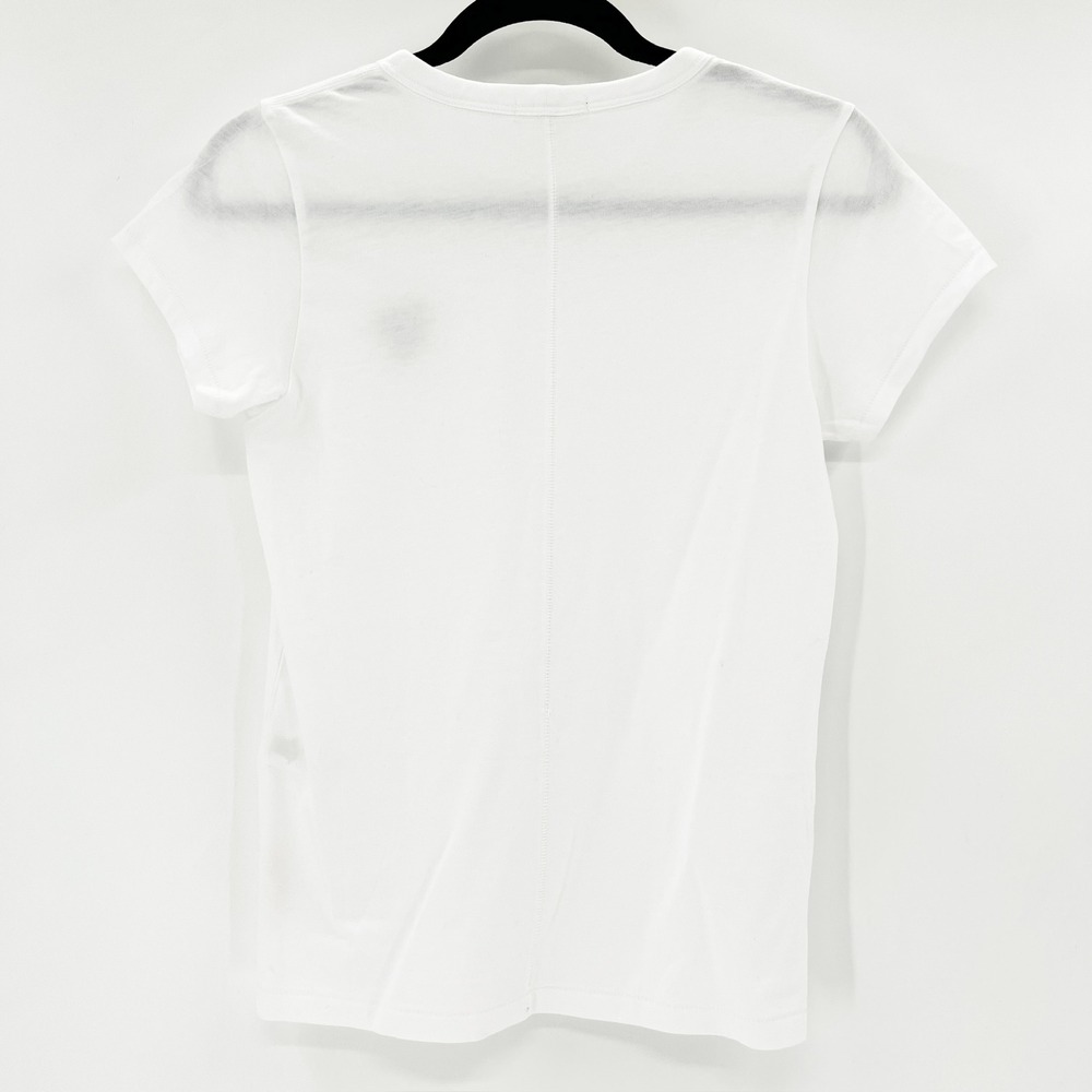 Rag‎ & Bone White Love Is Love Heart Graphic Organic Cotton Tee Shirt Small - Picture 3 of 5
